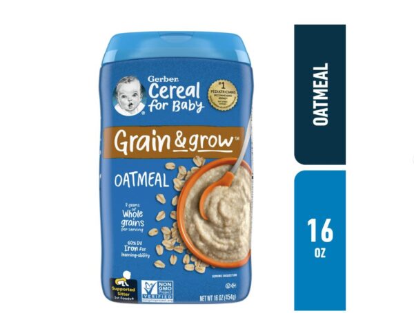 Gerber 1st Foods Baby Cereal, Grain & Grow Oatmea-454 Gm