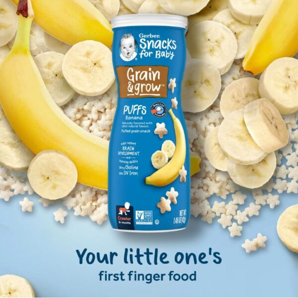 Gerber Puffs Banana Flavour 42 Gm - Image 3